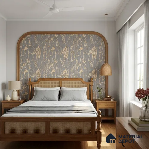 WK100-54 | 10 Meter x 21 Inches Patterned Look Wallpaper - 57.41 Sq. Ft. | Minimum 15% wastage during installation