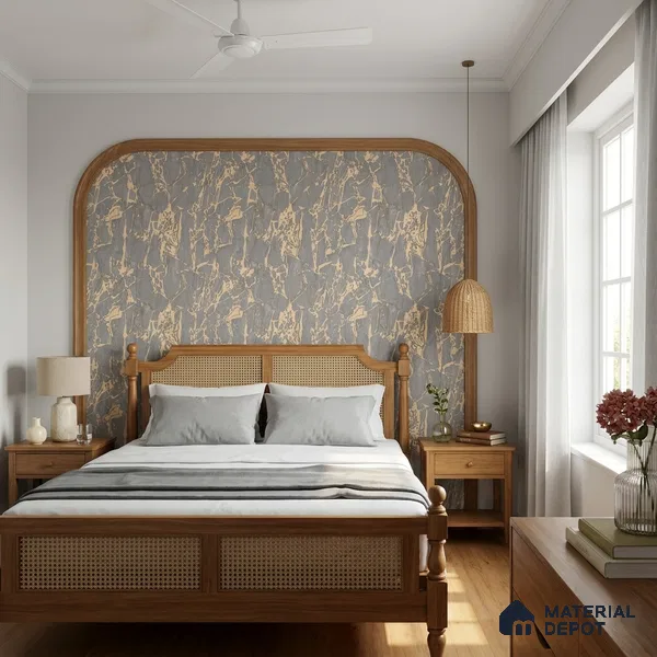 WK100-54 | 10 Meter x 21 Inches Patterned Look Wallpaper - 57.41 Sq. Ft. | Minimum 15% wastage during installation