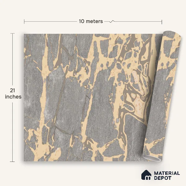 WK100-54 | 10 Meter x 21 Inches Patterned Look Wallpaper - 57.41 Sq. Ft. | Minimum 15% wastage during installation