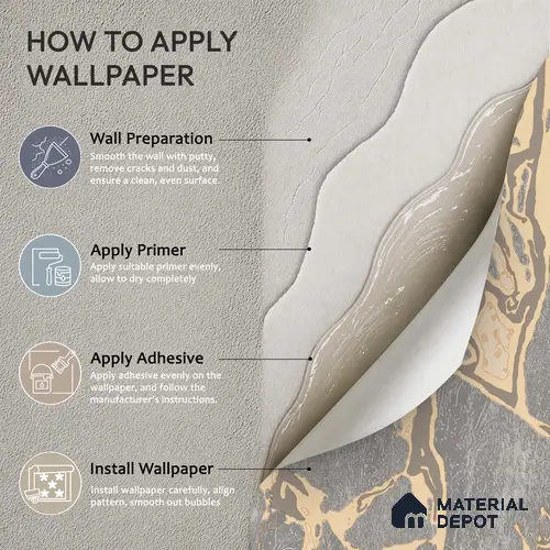 WK100-54 | 10 Meter x 21 Inches Patterned Look Wallpaper - 57.41 Sq. Ft. | Minimum 15% wastage during installation