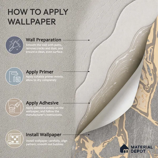 WK100-54 | 10 Meter x 21 Inches Patterned Look Wallpaper - 57.41 Sq. Ft. | Minimum 15% wastage during installation
