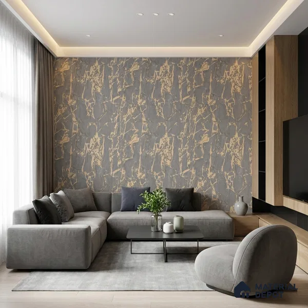 WK100-54 | 10 Meter x 21 Inches Patterned Look Wallpaper - 57.41 Sq. Ft. | Minimum 15% wastage during installation