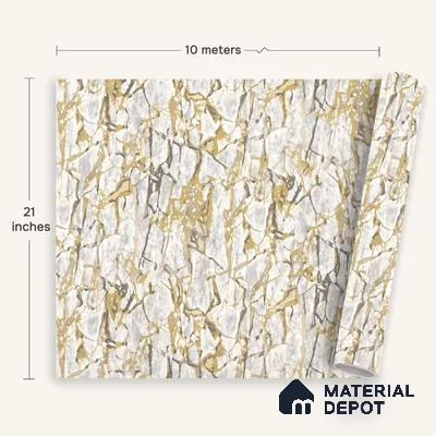 WK100-51 | 10 Meter x 21 Inches Patterned Look Wallpaper - 57.41 Sq. Ft. | Minimum 15% wastage during installation