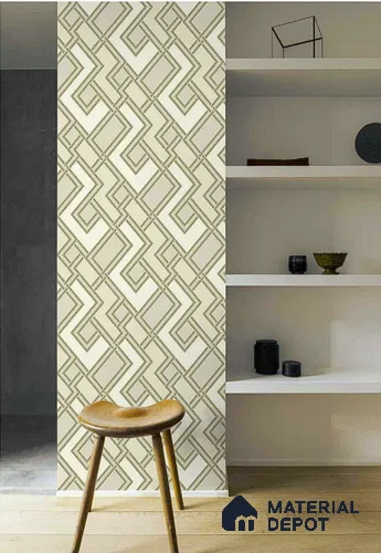 177505 | 10 Meter x 21 Inches Patterned Look Wallpaper - 57.41 Sq. Ft. | Minimum 15% wastage during installation