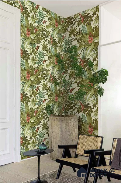 A55802 | 10 Meter x 21 Inches Florals Look Wallpaper - 57.41 Sq. Ft. | Minimum 15% wastage during installation