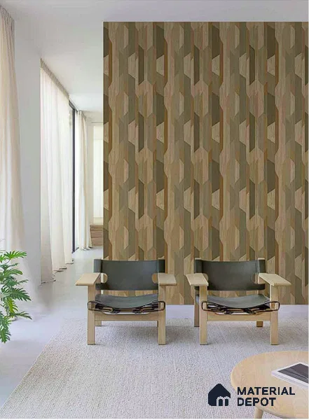 A57002 | 10 Meter x 21 Inches Patterned Look Wallpaper - 57.41 Sq. Ft. | Minimum 15% wastage during installation