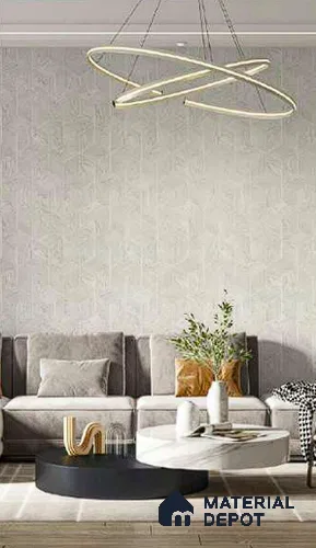N12-1 | 10 Meter x 21 Inches Geometric Look Wallpaper - 57.41 Sq. Ft. | Minimum 15% wastage during installation