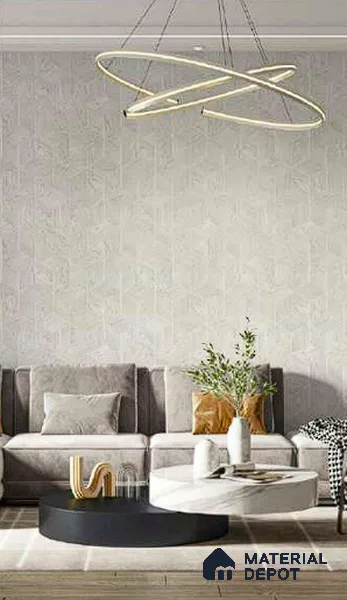N12-1 | 10 Meter x 21 Inches Geometric Look Wallpaper - 57.41 Sq. Ft. | Minimum 15% wastage during installation
