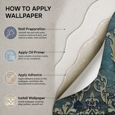 88001 | 5 Meter x 42 Inches Damask Look Wallpaper - 57.41 Sq. Ft. | Minimum 15% wastage during installation