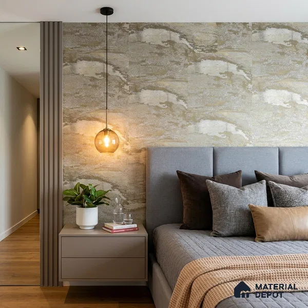 88102 | 5 Meter x 42 Inches Texture Look Wallpaper - 57.41 Sq. Ft. | Minimum 15% wastage during installation