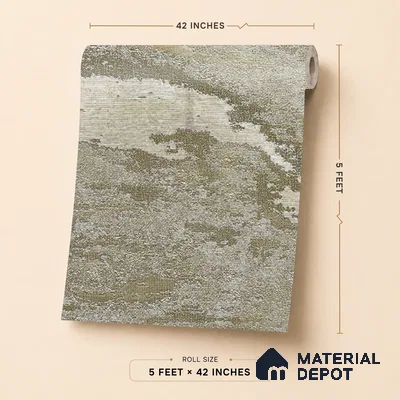 88102 | 5 Meter x 42 Inches Texture Look Wallpaper - 57.41 Sq. Ft. | Minimum 15% wastage during installation
