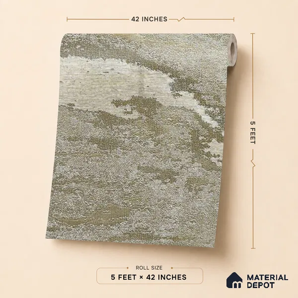 88102 | 5 Meter x 42 Inches Texture Look Wallpaper - 57.41 Sq. Ft. | Minimum 15% wastage during installation
