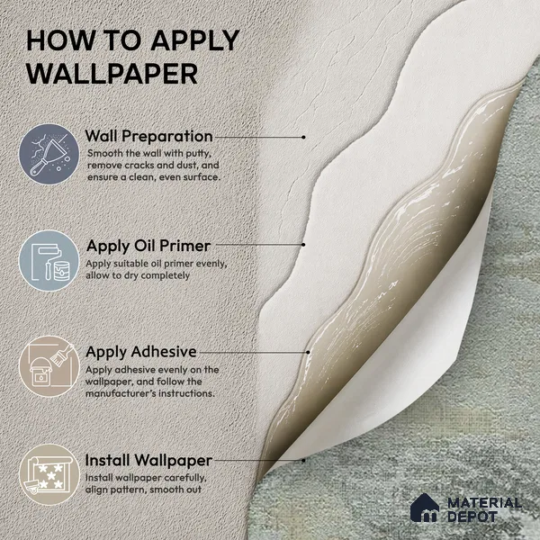 88103 | 5 Meter x 42 Inches Texture Look Wallpaper - 57.41 Sq. Ft. | Minimum 15% wastage during installation