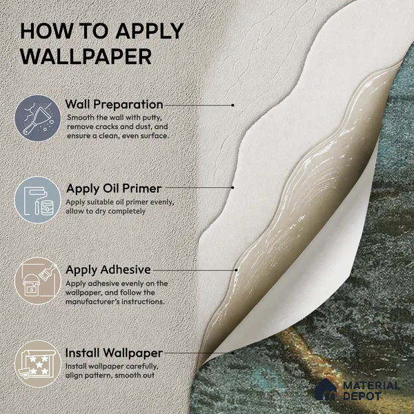 88101 | 5 Meter x 42 Inches Texture Look Wallpaper - 57.41 Sq. Ft. | Minimum 15% wastage during installation