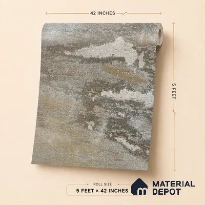 88105 | 5 Meter x 42 Inches Texture Look Wallpaper - 57.41 Sq. Ft. | Minimum 15% wastage during installation