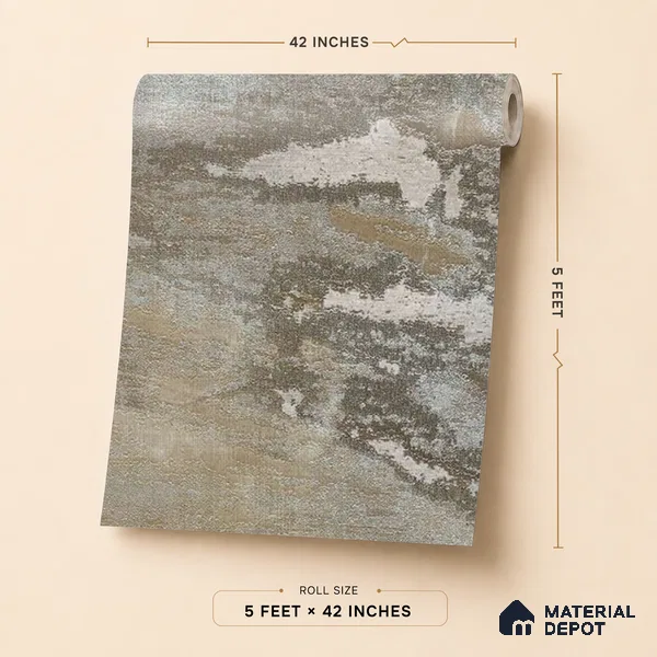 88105 | 5 Meter x 42 Inches Texture Look Wallpaper - 57.41 Sq. Ft. | Minimum 15% wastage during installation