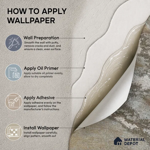 88105 | 5 Meter x 42 Inches Texture Look Wallpaper - 57.41 Sq. Ft. | Minimum 15% wastage during installation