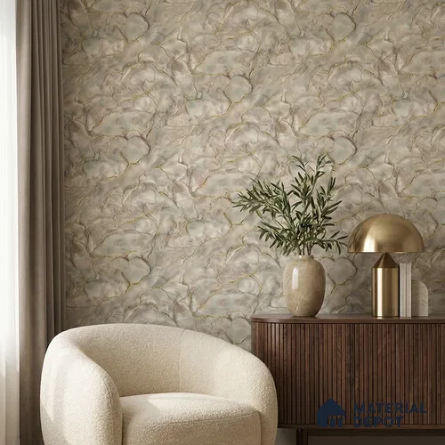 88202 | 5 Meter x 42 Inches Marble Look Wallpaper - 57.41 Sq. Ft. | Minimum 10% wastage during installation