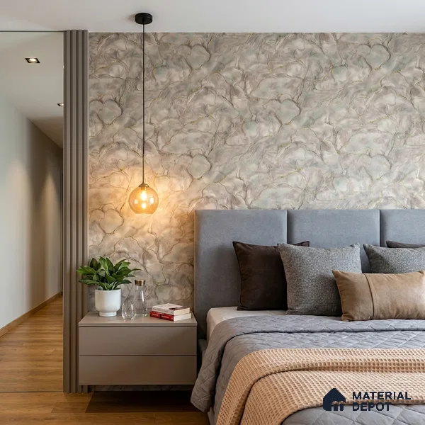 88202 | 5 Meter x 42 Inches Marble Look Wallpaper - 57.41 Sq. Ft. | Minimum 10% wastage during installation