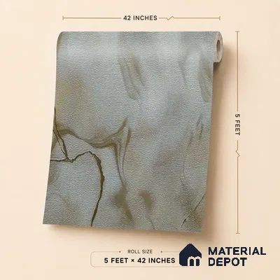 88205 | 5 Meter x 42 Inches Marble Look Wallpaper - 57.41 Sq. Ft. | Minimum 10% wastage during installation