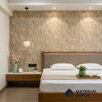 88204 | 5 Meter x 42 Inches Marble Look Wallpaper - 57.41 Sq. Ft. | Minimum 10% wastage during installation