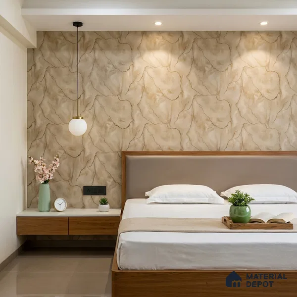 88204 | 5 Meter x 42 Inches Marble Look Wallpaper - 57.41 Sq. Ft. | Minimum 10% wastage during installation