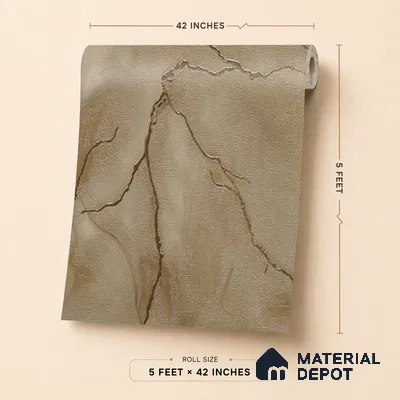 88204 | 5 Meter x 42 Inches Marble Look Wallpaper - 57.41 Sq. Ft. | Minimum 10% wastage during installation