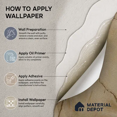 88204 | 5 Meter x 42 Inches Marble Look Wallpaper - 57.41 Sq. Ft. | Minimum 10% wastage during installation