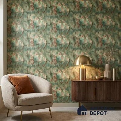 88206 | 5 Meter x 42 Inches Marble Look Wallpaper - 57.41 Sq. Ft. | Minimum 10% wastage during installation