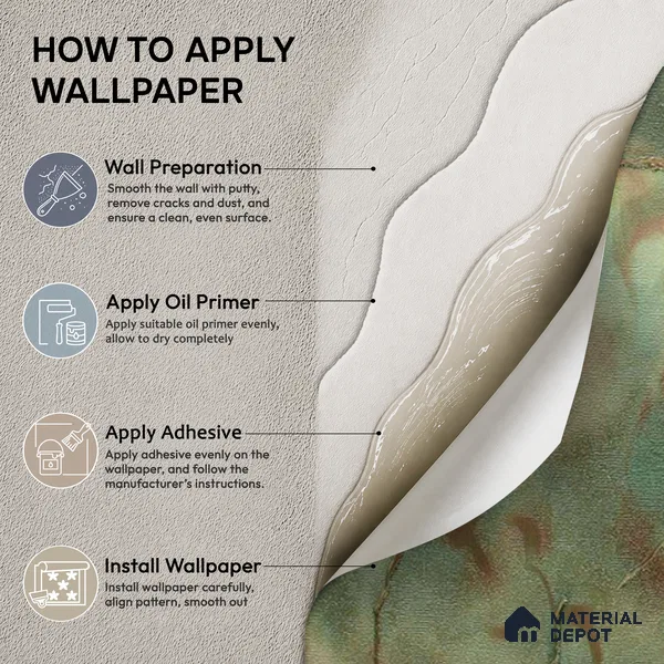 88206 | 5 Meter x 42 Inches Marble Look Wallpaper - 57.41 Sq. Ft. | Minimum 10% wastage during installation