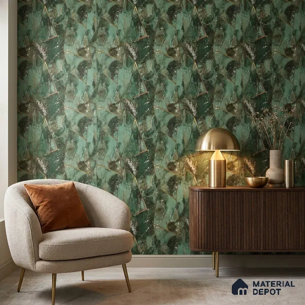 88306 | 5 Meter x 42 Inches Geometric Look Wallpaper - 57.41 Sq. Ft. | Minimum 15% wastage during installation