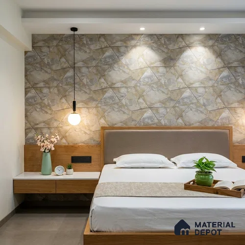 88305 | 5 Meter x 42 Inches Geometric Look Wallpaper - 57.41 Sq. Ft. | Minimum 15% wastage during installation