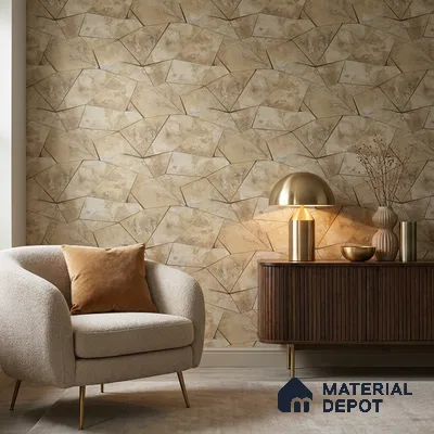 88302 | 5 Meter x 42 Inches Geometric Look Wallpaper - 57.41 Sq. Ft. | Minimum 15% wastage during installation