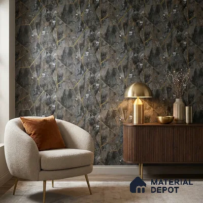 88301 | 5 Meter x 42 Inches Geometric Look Wallpaper - 57.41 Sq. Ft. | Minimum 15% wastage during installation