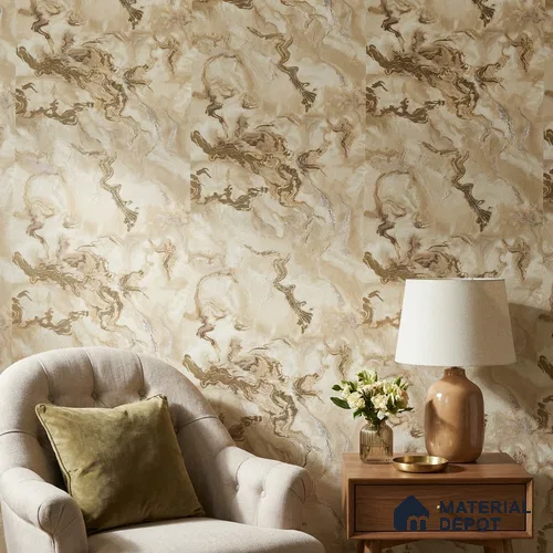 88404 | 5 Meter x 42 Inches Marble Look Wallpaper - 57.41 Sq. Ft. | Minimum 10% wastage during installation