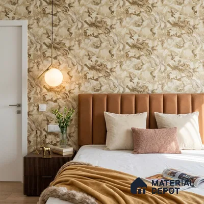 88404 | 5 Meter x 42 Inches Marble Look Wallpaper - 57.41 Sq. Ft. | Minimum 10% wastage during installation