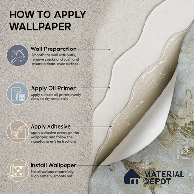 88402 | 5 Meter x 42 Inches Marble Look Wallpaper - 57.41 Sq. Ft. | Minimum 10% wastage during installation