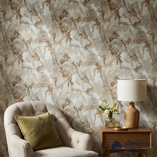 88405 | 5 Meter x 42 Inches Marble Look Wallpaper - 57.41 Sq. Ft. | Minimum 10% wastage during installation