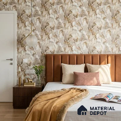 88405 | 5 Meter x 42 Inches Marble Look Wallpaper - 57.41 Sq. Ft. | Minimum 10% wastage during installation