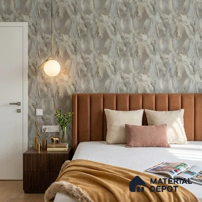88503 | 5 Meter x 42 Inches Marble Look Wallpaper - 57.41 Sq. Ft. | Minimum 10% wastage during installation