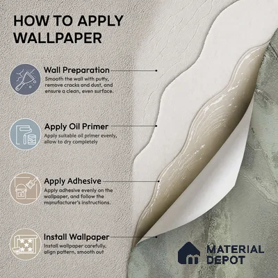 88503 | 5 Meter x 42 Inches Marble Look Wallpaper - 57.41 Sq. Ft. | Minimum 10% wastage during installation