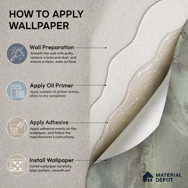88503 | 5 Meter x 42 Inches Marble Look Wallpaper - 57.41 Sq. Ft. | Minimum 10% wastage during installation