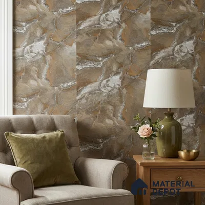 88504 | 5 Meter x 42 Inches Marble Look Wallpaper - 57.41 Sq. Ft. | Minimum 10% wastage during installation