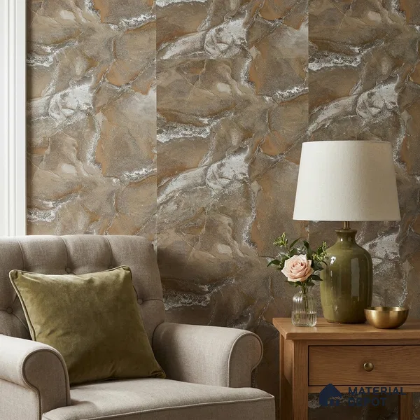 88504 | 5 Meter x 42 Inches Marble Look Wallpaper - 57.41 Sq. Ft. | Minimum 10% wastage during installation