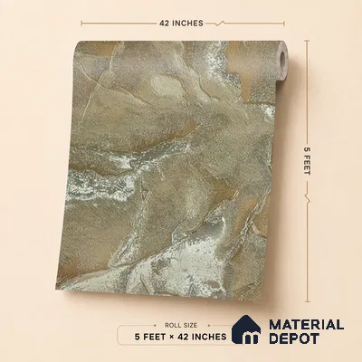 88504 | 5 Meter x 42 Inches Marble Look Wallpaper - 57.41 Sq. Ft. | Minimum 10% wastage during installation