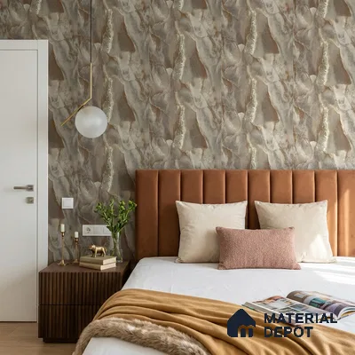 88505 | 5 Meter x 42 Inches Marble Look Wallpaper - 57.41 Sq. Ft. | Minimum 10% wastage during installation