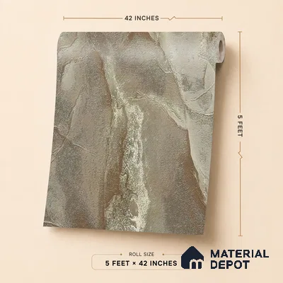 88505 | 5 Meter x 42 Inches Marble Look Wallpaper - 57.41 Sq. Ft. | Minimum 10% wastage during installation