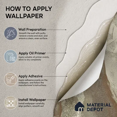 88505 | 5 Meter x 42 Inches Marble Look Wallpaper - 57.41 Sq. Ft. | Minimum 10% wastage during installation
