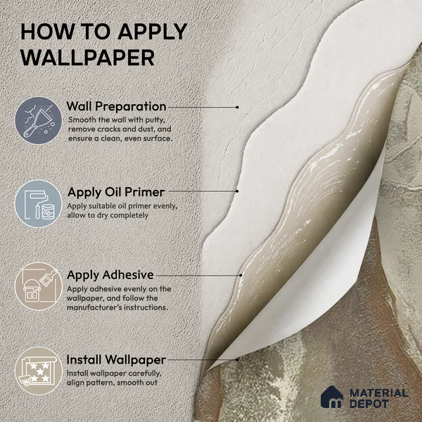 88505 | 5 Meter x 42 Inches Marble Look Wallpaper - 57.41 Sq. Ft. | Minimum 10% wastage during installation
