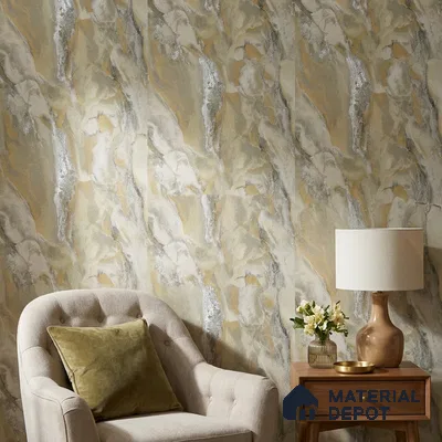 88502 | 5 Meter x 42 Inches Marble Look Wallpaper - 57.41 Sq. Ft. | Minimum 10% wastage during installation
